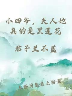小四爷，夫人她真的是黑莲花