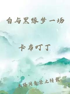 白与黑缘梦一场
