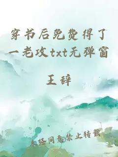 穿书后免费得了一老攻txt无弹窗