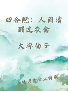 四合院：人间清醒过众禽