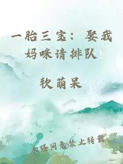 一胎三宝：娶我妈咪请排队