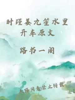 时瑾姜九笙水里开车原文